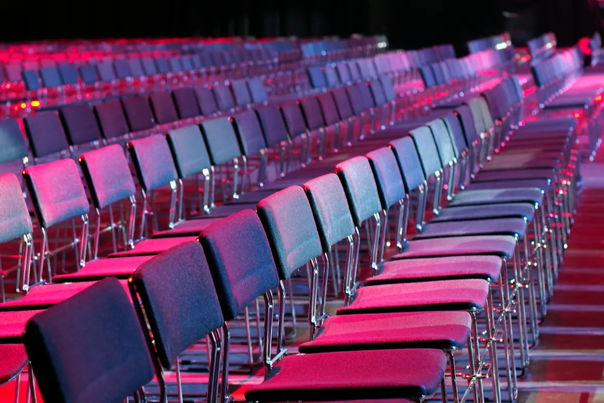 Empty competition venue