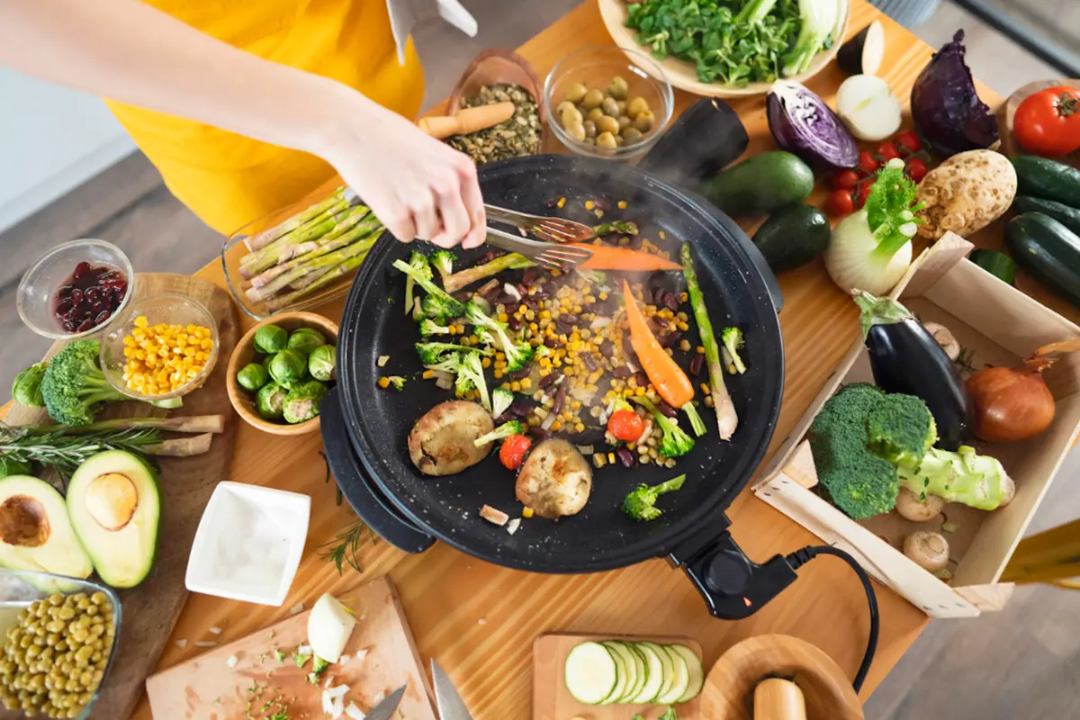 Cooking vegan food