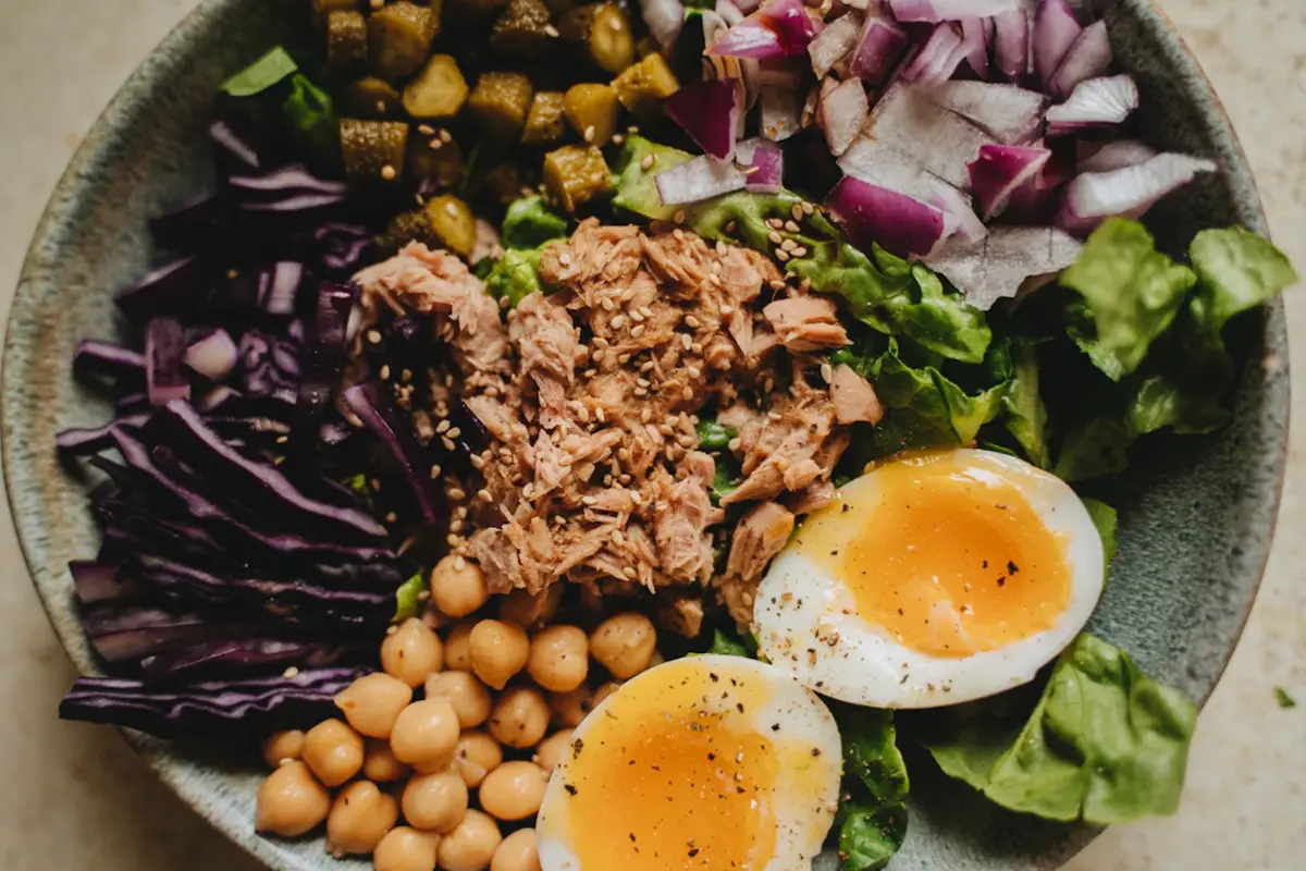 Protein-rich bowl of food