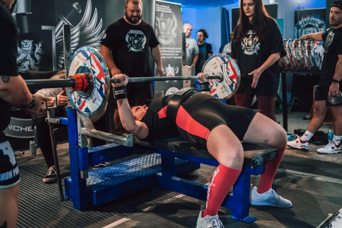 Bench press at competition