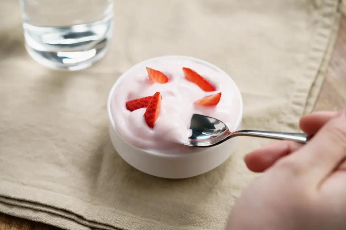 Yogurt and fruit