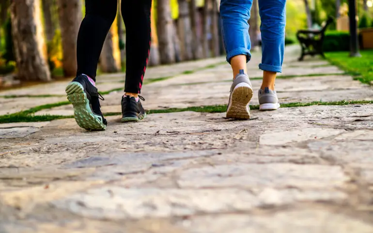 Walking on rest days sale